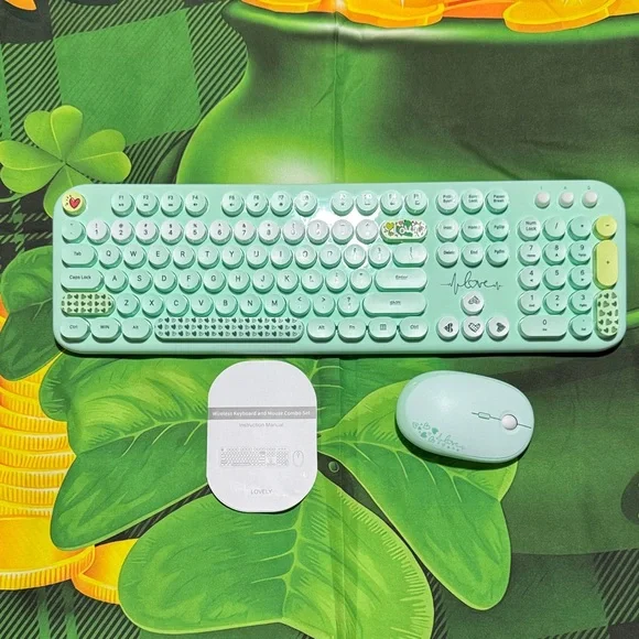 Mint Green Wireless Keyboard and Mouse Set (NWT)