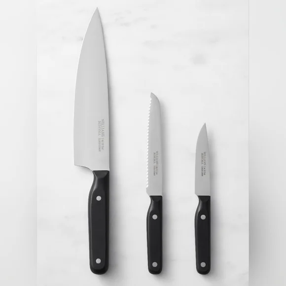 BNWT Williams Sonoma Encore Starter Knives, Set of 3, Retail Price $169.95 USD