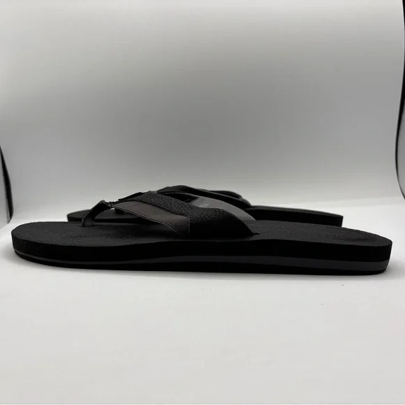 Reef Flip Flops Men's Size 12 K-10 EUR 45 Black Gray Slip On Comfort Sandals