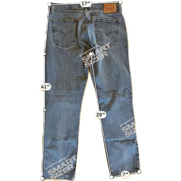 Levi's 514‎ Jeans Mens 36x29 Blue Straight Fit Mid Rise 5-Pocket