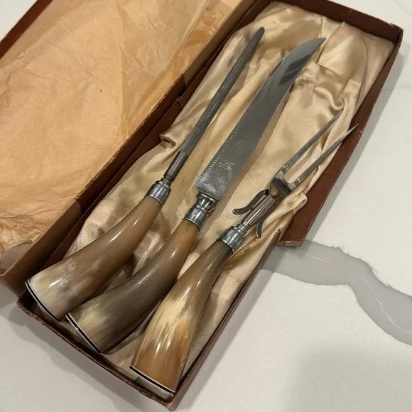 Vintage Sheffield Carving Set,