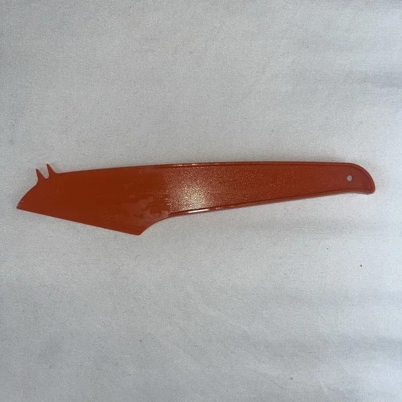Tupperware Cheese Cutter Slicer‎ Spreader #1223-3 Plastic Knife Harvest Orange