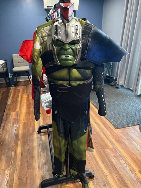 Kids Green Hulk Superhero Costume with Armor Chest