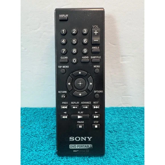 Sony RMT-D195 Portable DVD Player Remote Control Black Genuine OEM‎