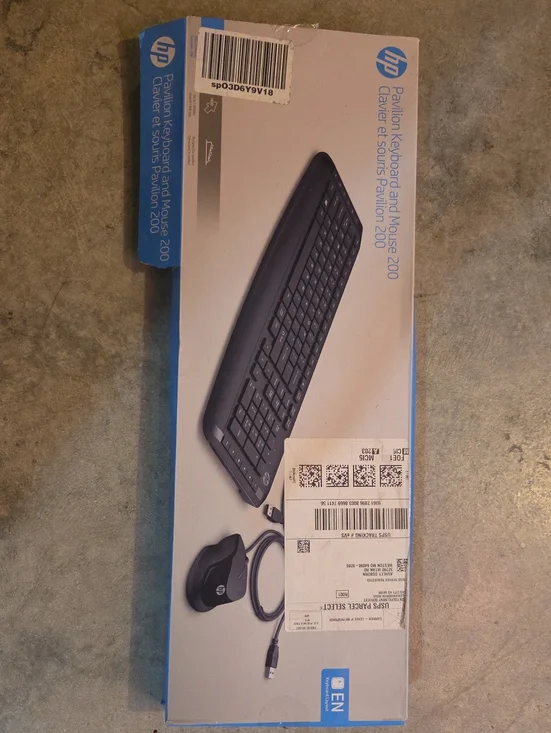 HP Black Wired Keyboard and Mouse Combo (Pavilion 200 Series)