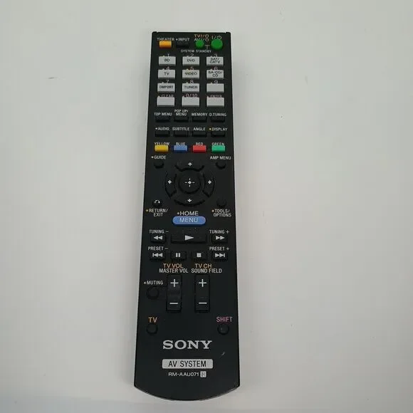 SONY RM-AAU071 AV System Remote Control Tested & Works