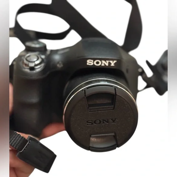 Sony Black Digital Camera with Strap