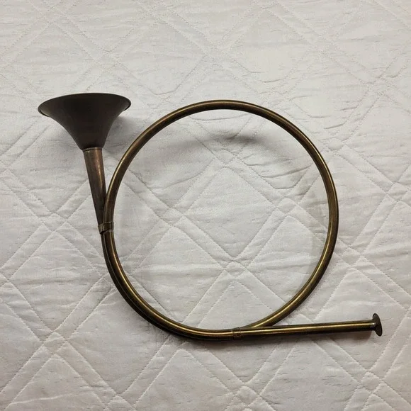 Decorative Brass Hunting Horn 14 inch