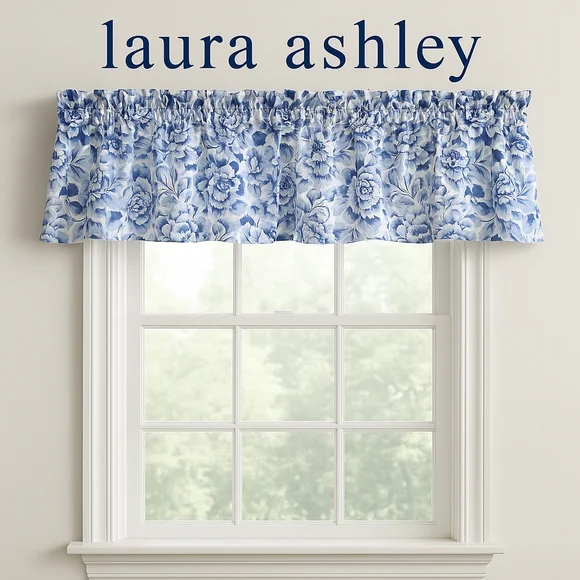 NWOT Set of 2 Vintage Laura Ashley Palace Garden Valances 18
