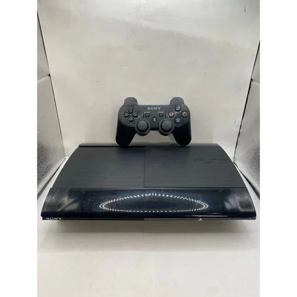 Sony PlayStation 3 PS3 Super Slim CECH-4201C TESTED authentic 500GB