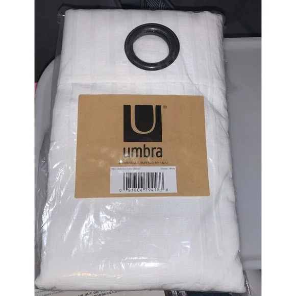 Umbra Ulysses Wave Geometric Light Filtering Grommet Curtain - 50