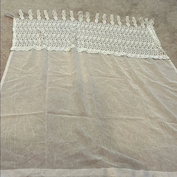 Sheer lace curtains (2)