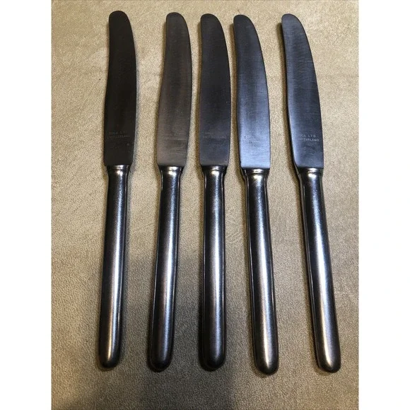 QUALITY SOLA SWISS SWITZERLAND STAINLESS STEEL 5 PCS KNIVES‎