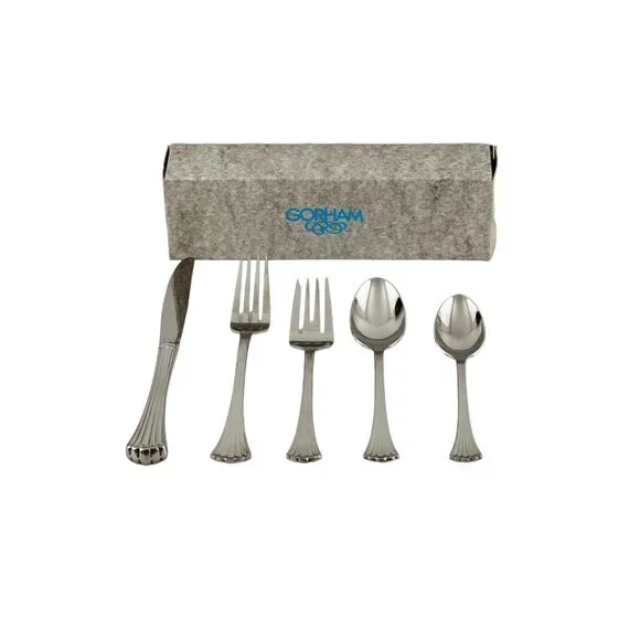 CHANDLER Gorham 18/8 Stainless Steel 5 Piece Place Setting NEW Made Korea Vtg