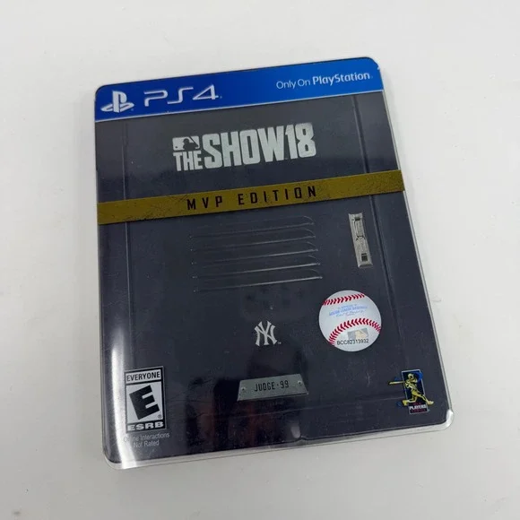 MLB The Show 18 MVP Edition PS4 Sony PlayStation 4 Steelbook Aaron Judge Yankees