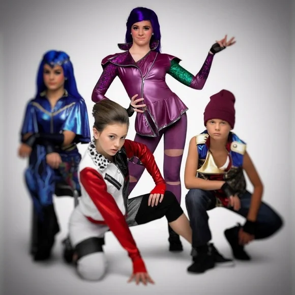 A Wish Come True Mal Descendants Costume Purple Green IMC Dance