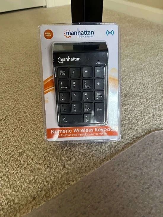 Manhattan Numeric Wireless Keypad - Black