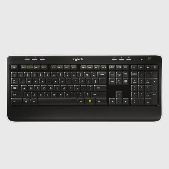 Logitech Wireless Keyboard Full Size Portable Gaming Work Office Typing College