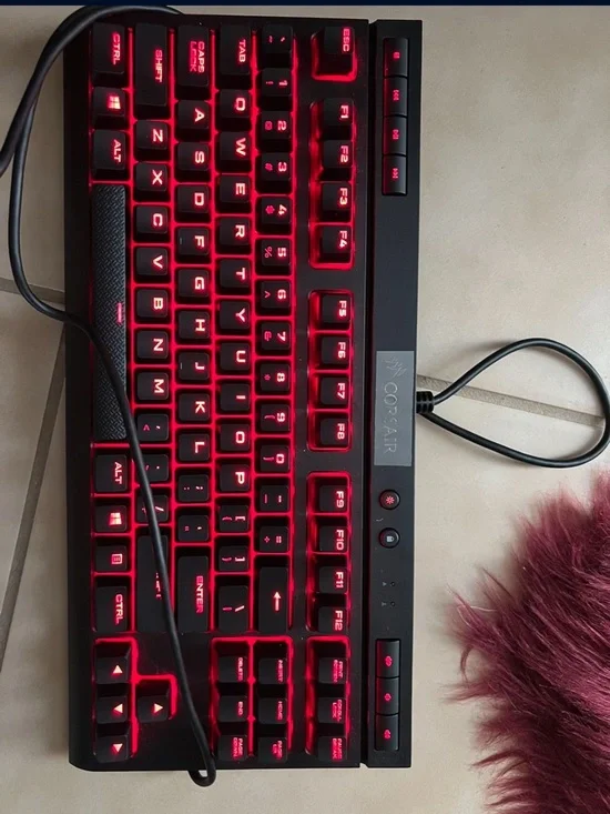 Corsair Black USB Wired Keyboard with Silver USB Connector