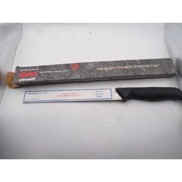 Quikut Sharpkut II Carve & Serve Knife Serrated Fork Tip Vintage Made in USA Box