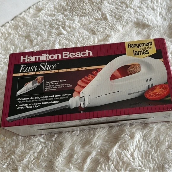 Hamilton Beach Easy Slice Electric Knife - White