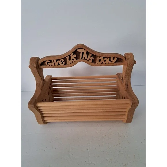 Beautiful‎ Handmade Wooden Linen/Silverware Holder 11 x 7 x 3.75