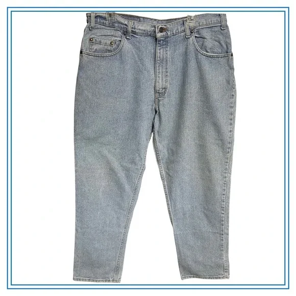 Vintage Levi Strauss 545 Jeans W38 L30‎ Light Wash Loose Fit Denim Pants