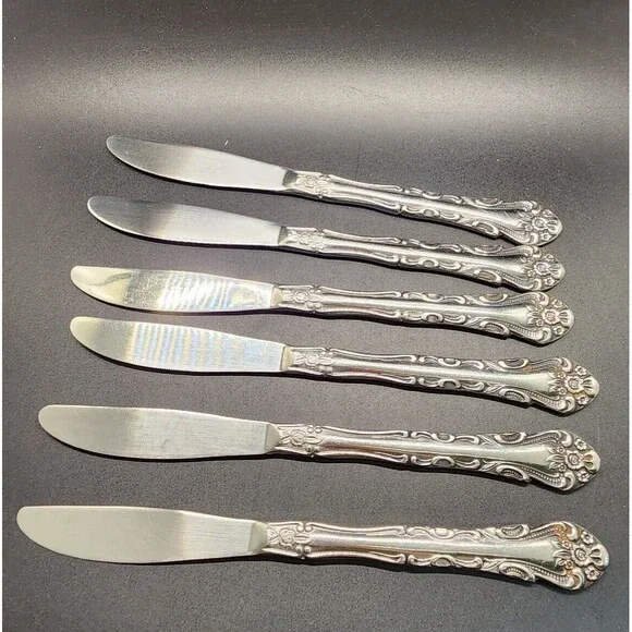 Kimco KIO12 Stainless Steel Japan Solid Dinner Knife Set of (6) 8 3/4