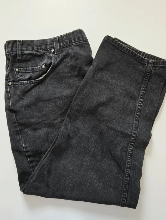 Levi's 545 Jeans Loose Fit Mens Size 40x30 (Actual 40x28) Faded Black Denim