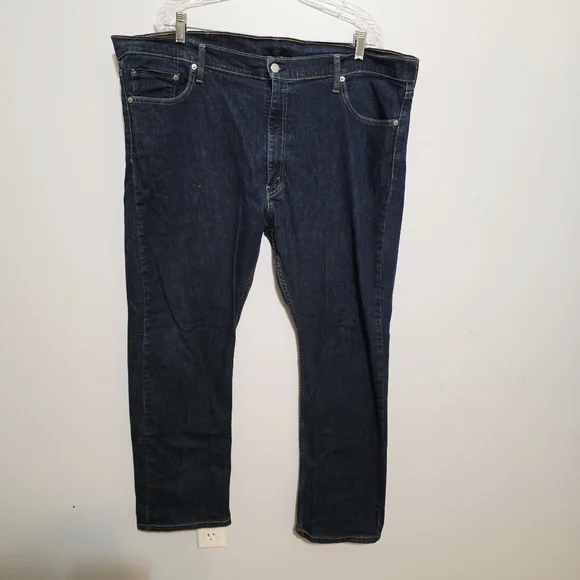 Levi's Men's 513 Slim Straight Jeans Dark Blue 42x30
