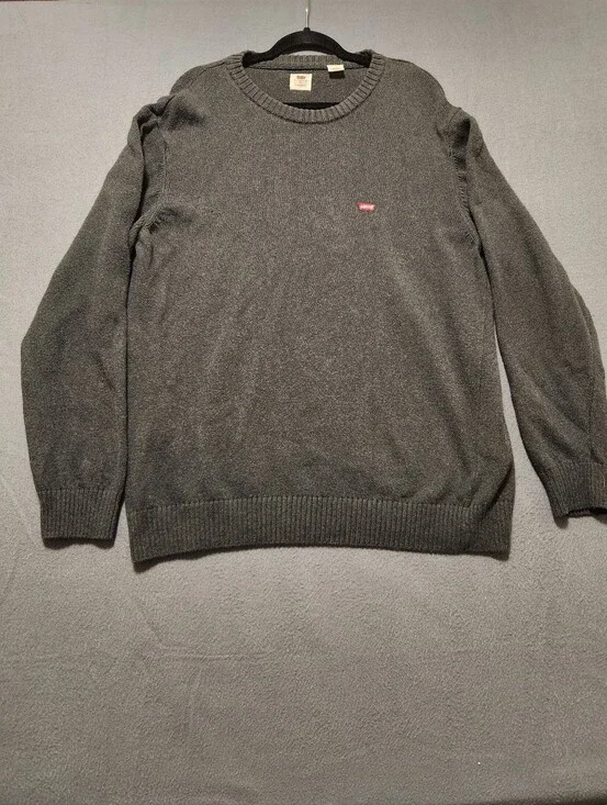 Levis Sweater Men Size XL Gray