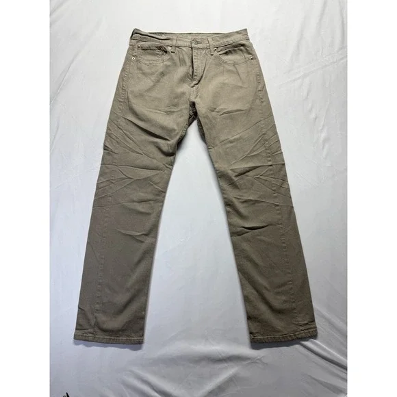 Levi's 505 tan denim Regular Fit Men's 32xL32 Pants Jeans Cotton Casual