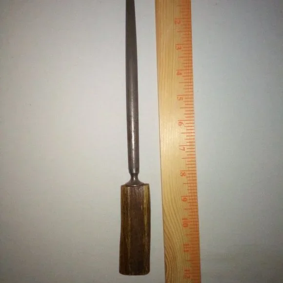 Antler Handle Knife Sharpening Steel Rod: J.A. Henckels Twinworks. Vintage