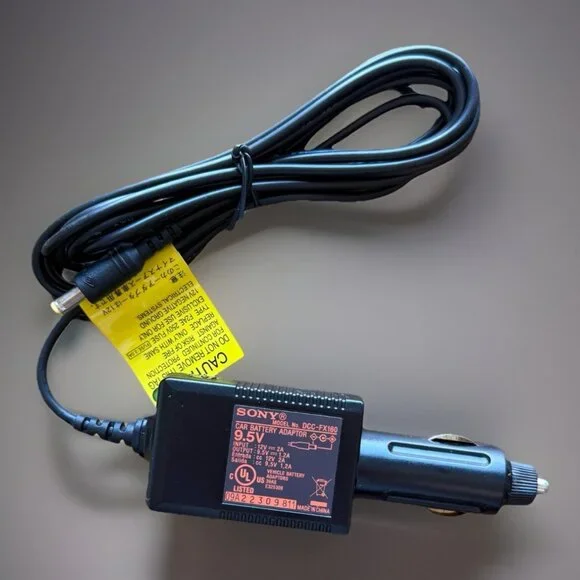 Genuine Sony 9.5V Car Battery Adapter Charger‎ Model DCC-FX160-NEW OEM Authentic
