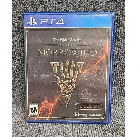 PS4 The Elder Scrolls Online: Morrowind - Sony PlayStation 4 No Manual Tested