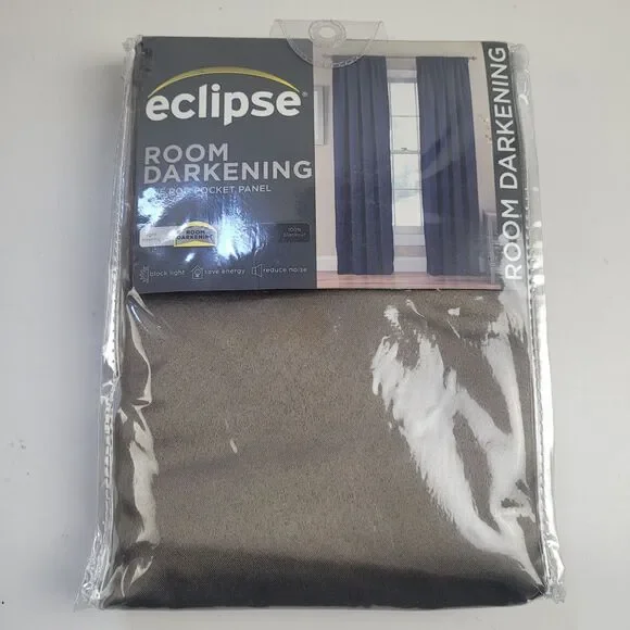 NEW Eclipse Solid Thermapanel tab curtain panel 54x84