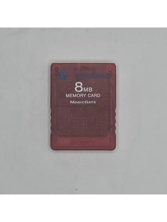Official Sony PS2 8MB Memory Card - Translucent Red - MAGICGATE PlayStation 2