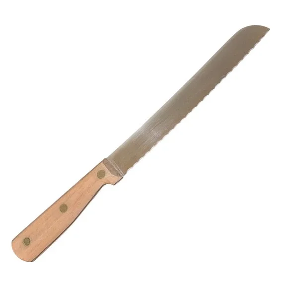 Harvard‎ Cutlery 574 Serrated Bread Knife 8.5 Inch Blade Wood Handle Full Tang