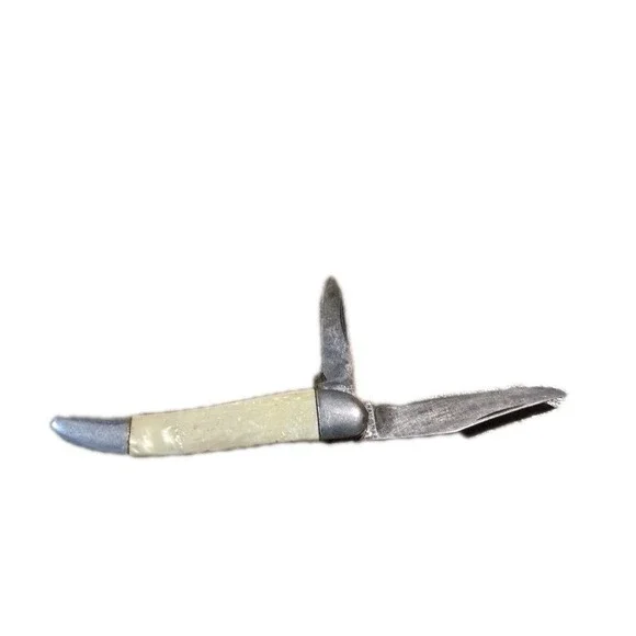 Vintage HAMMER BRAND USA White Mother of Pearl Pocketknife 2