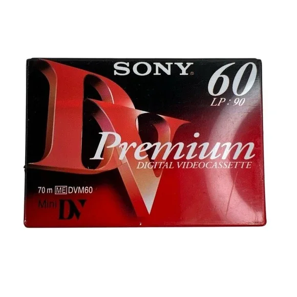 Sony DVC Digital Video Cassette Premium MiniDV Tape SP 60‎ LP 90 New Sealed