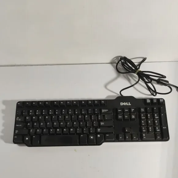 Dell Keyboard L100 USB Wired Black Standard 104 Key Genuine Tested & Clean