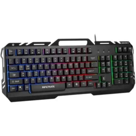 ENHANCE Infiltrate LED Gaming Keyboard with Soundwave Activation Mode