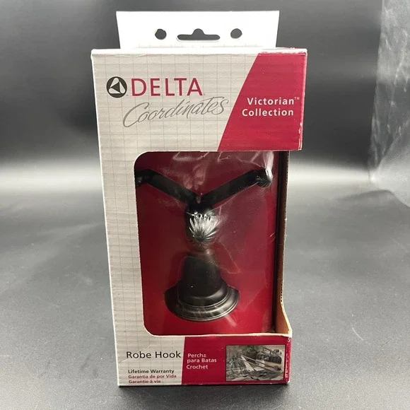 Delta Victorian Collection Robe Hook Venetian Bronze 75035RB NOS