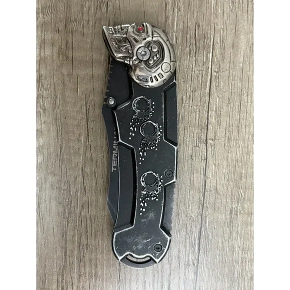 Terminator Salvation Knife Folding Pocket Schwarzenegger Movie Master Cutlery