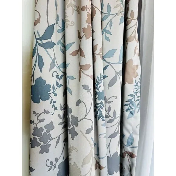Sun Zero‎ Emory Botanical Print Energy Saving Light-Filtering Rod Pocket Single