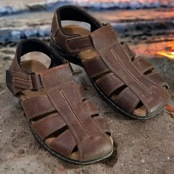 Dr. Scholl's 'Camden' Closed Toe Fisherman Sandals Mens Size 10M