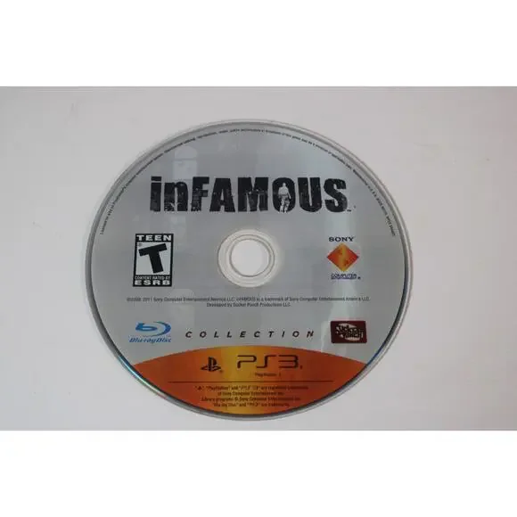 inFamous Collection (Sony PlayStation 3, PS3) Authentic, disc only, Tested/works