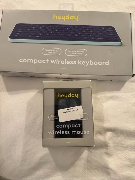 Heyday Wireless Keyboard & Mouse Bundle Dark Teal