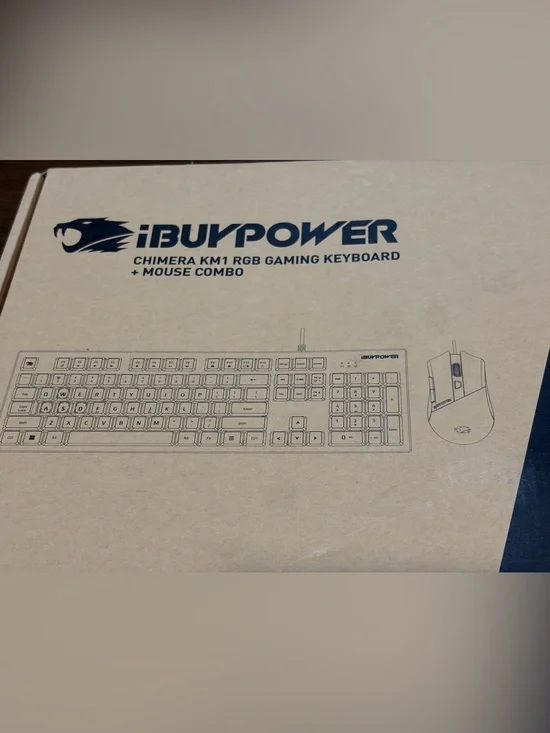 🆕 iBUYPOWER Chimera KM1 RGB Gaming Keyboard + Mouse Combo - Black
