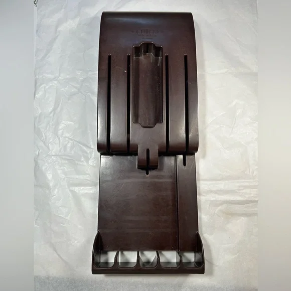 VTG 6-Slot CUTCO Knife Brown Bakelite Wall/ Drawer‎ Block